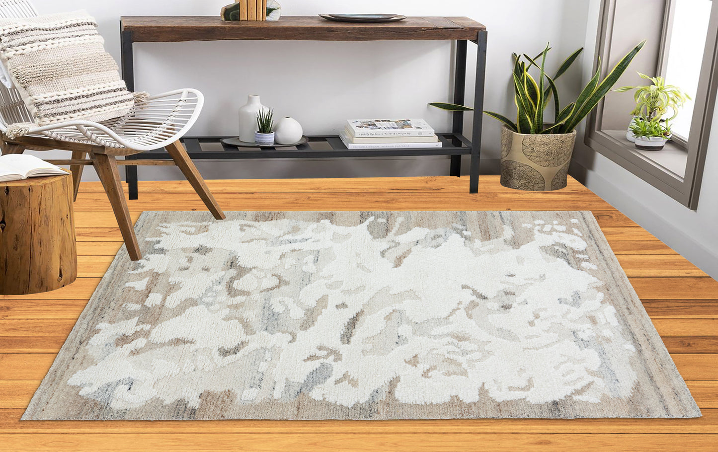 Wave 10903-800 Beige Area Rug
