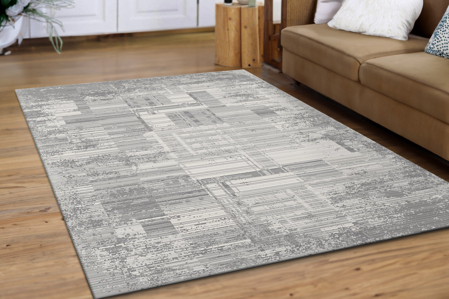 Castor 19501-910 Grey/Ivory Area Rug