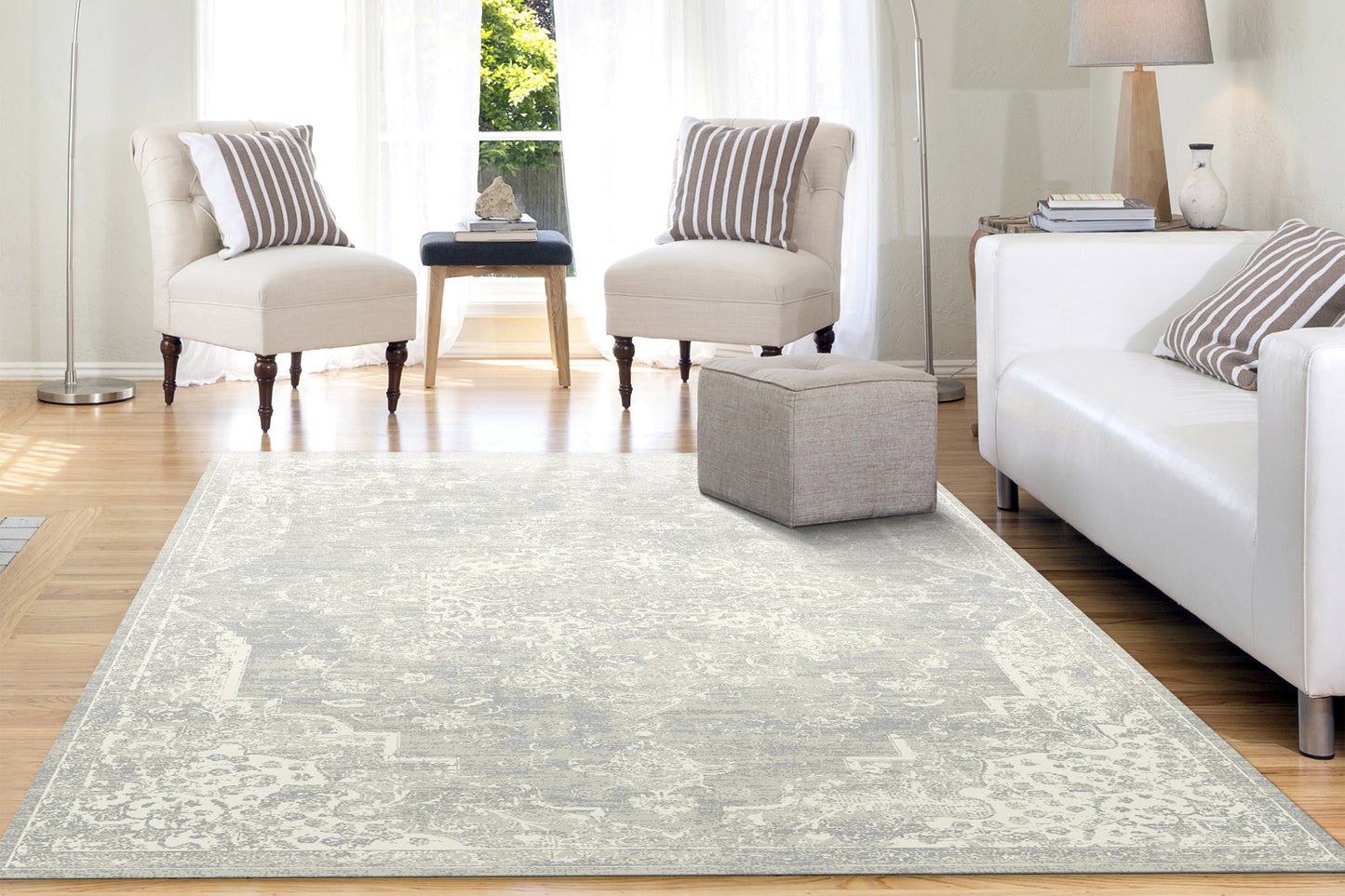 Quartz 27132-189 Cream/Beige/Grey Area Rug