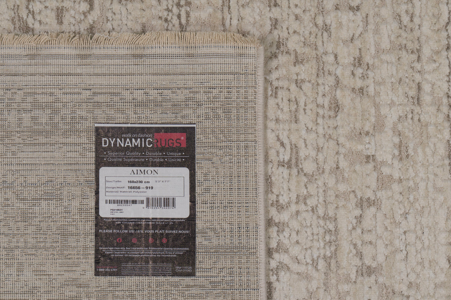Aimon 16656-919 Light Grey/Grey Area Rug