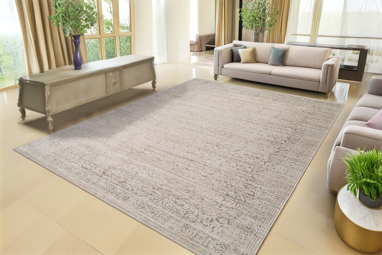 Aimon 16656-919 Light Grey/Grey Area Rug