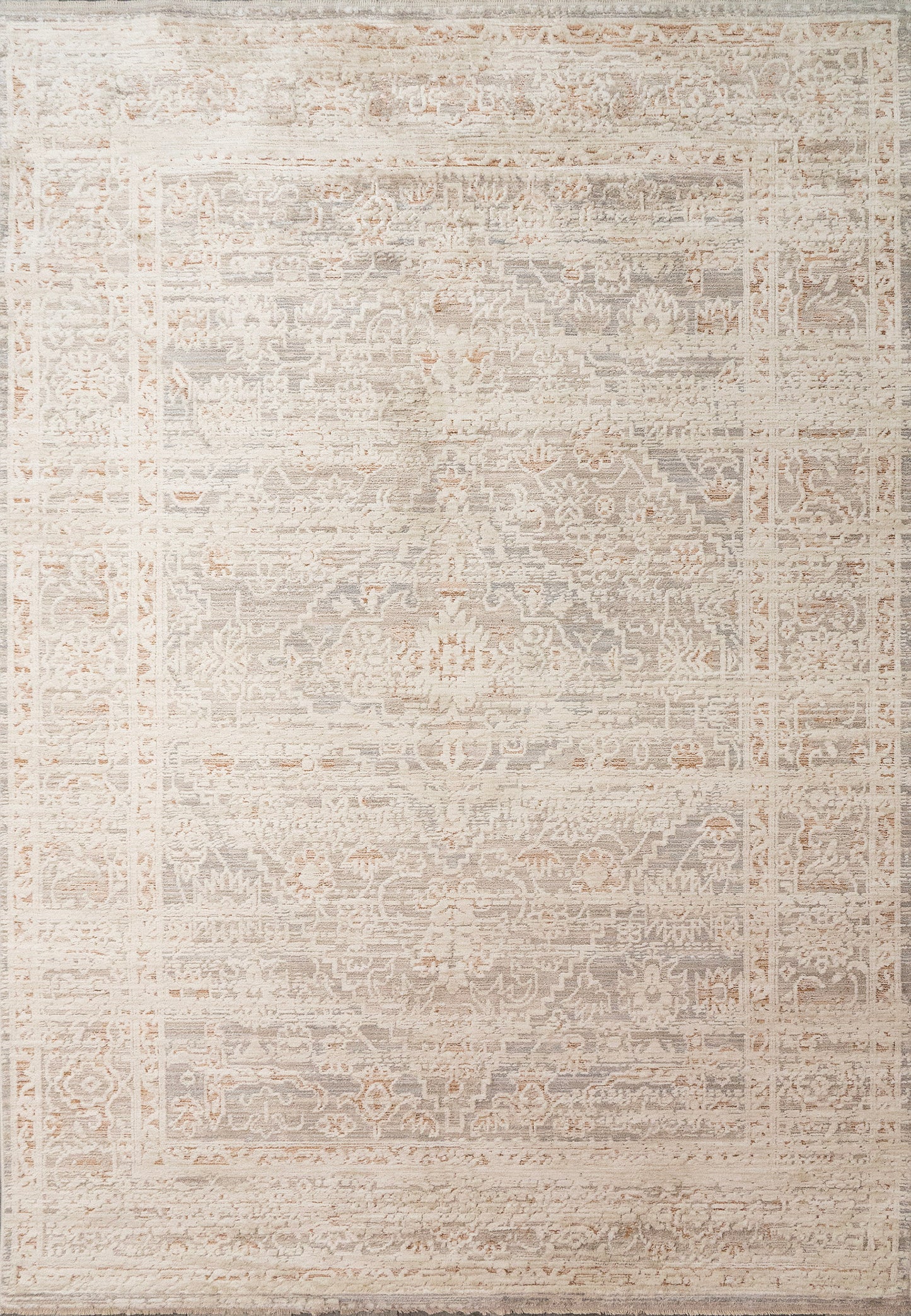 Aimon 16658-798 Rust/Grey/Beige Area Rug