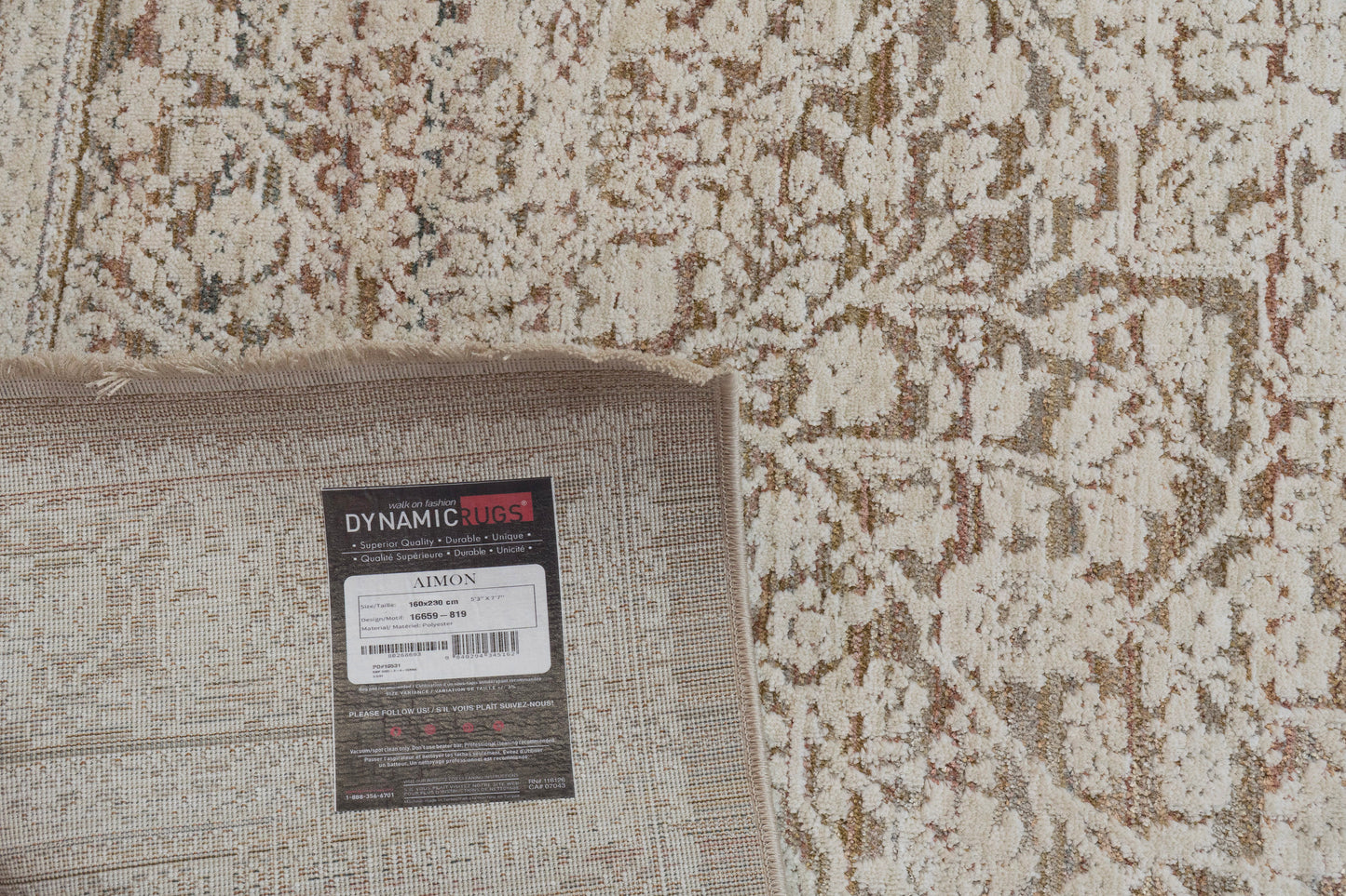 Aimon 16659-819 Brown/Ivory/Multi Area Rug