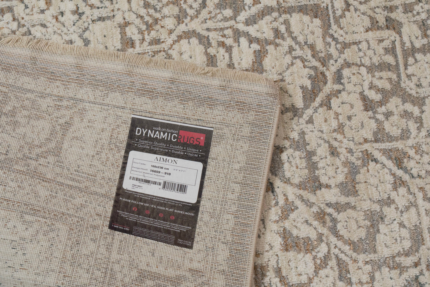 Aimon 16659-910 Grey/Ivory Area Rug
