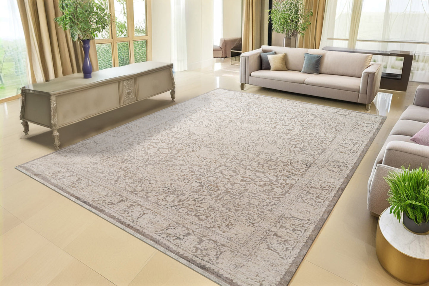 Aimon 16659-910 Grey/Ivory Area Rug