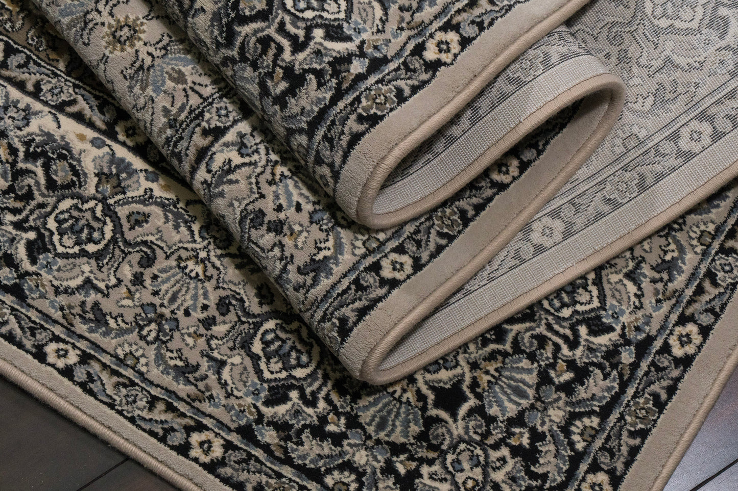 Ancient Garden 57008-9696 Cream/Grey Area Rug