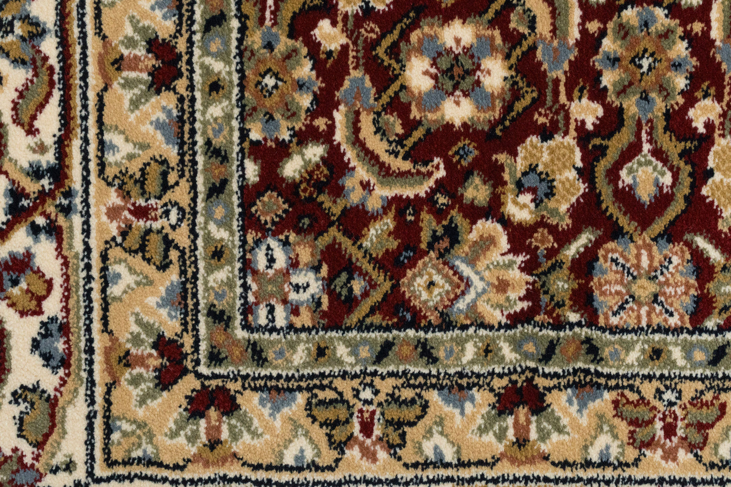 Ancient Garden 57011-1414 Red/Ivory Area Rug