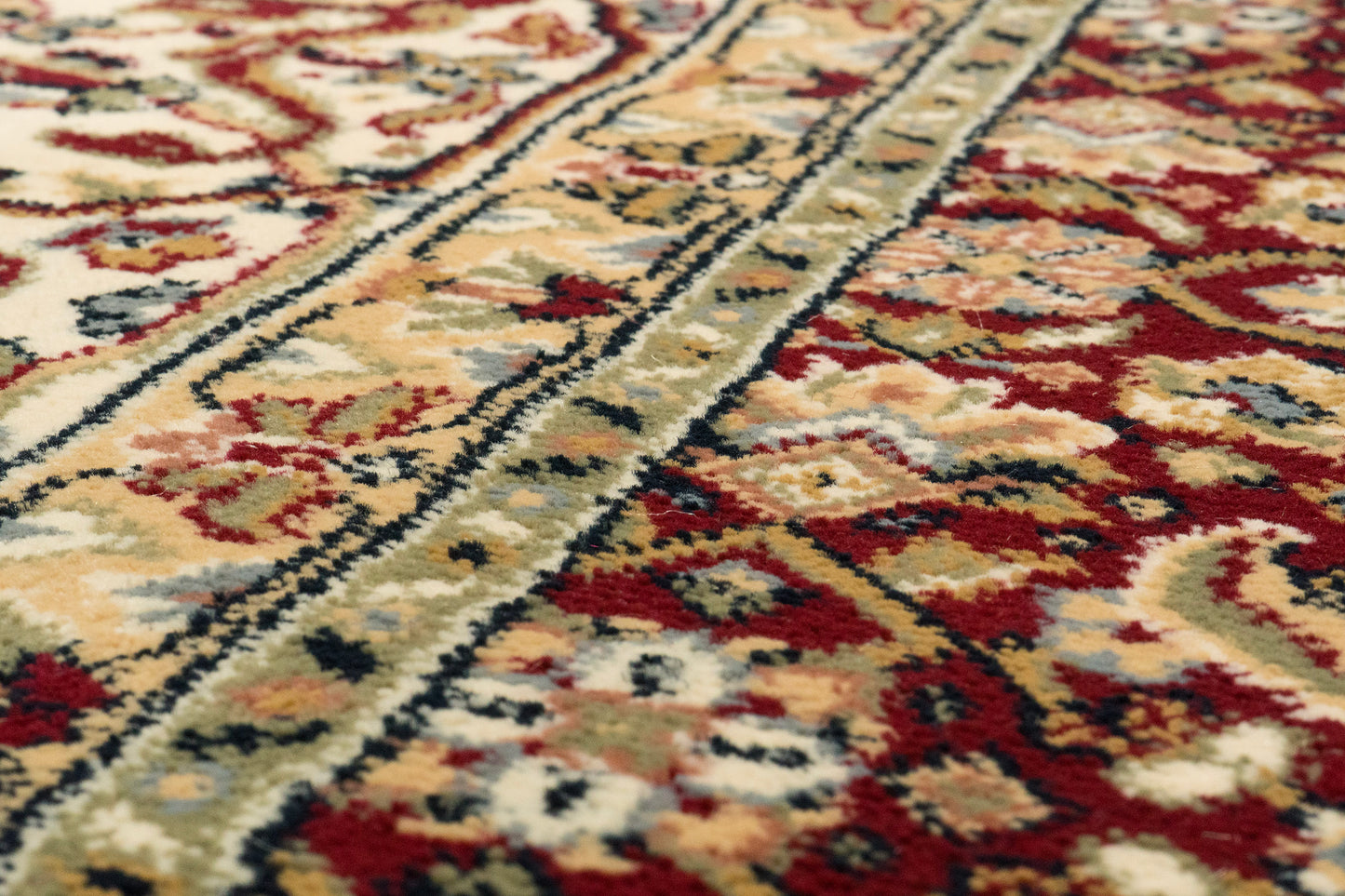Ancient Garden 57011-1414 Red/Ivory Area Rug