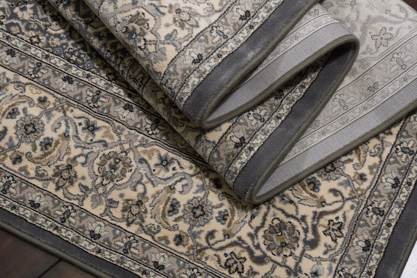 Ancient Garden 57011-5666 Grey/Cream Area Rug
