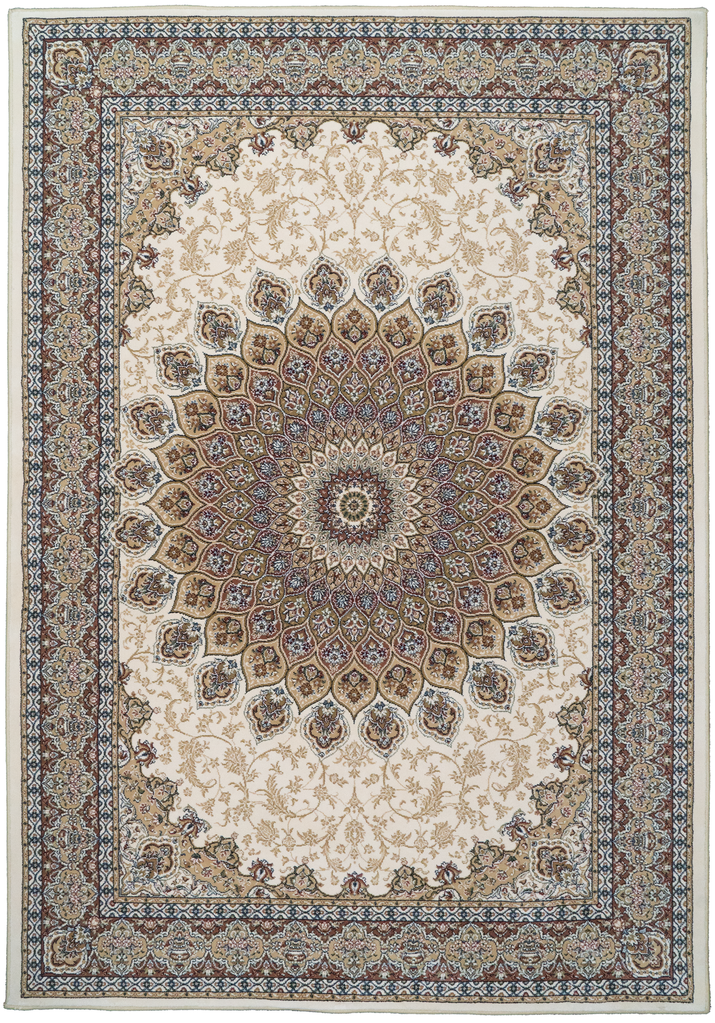 Ancient Garden 57090-6484 Ivory Area Rug