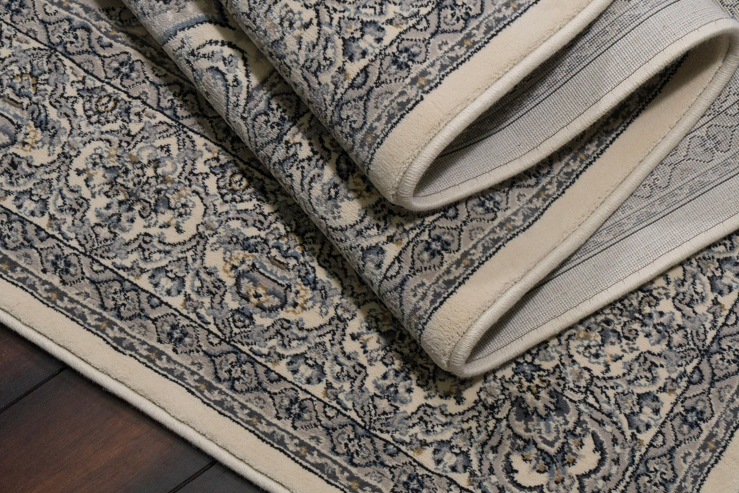 Ancient Garden 57090-6666 Cream/Grey Area Rug