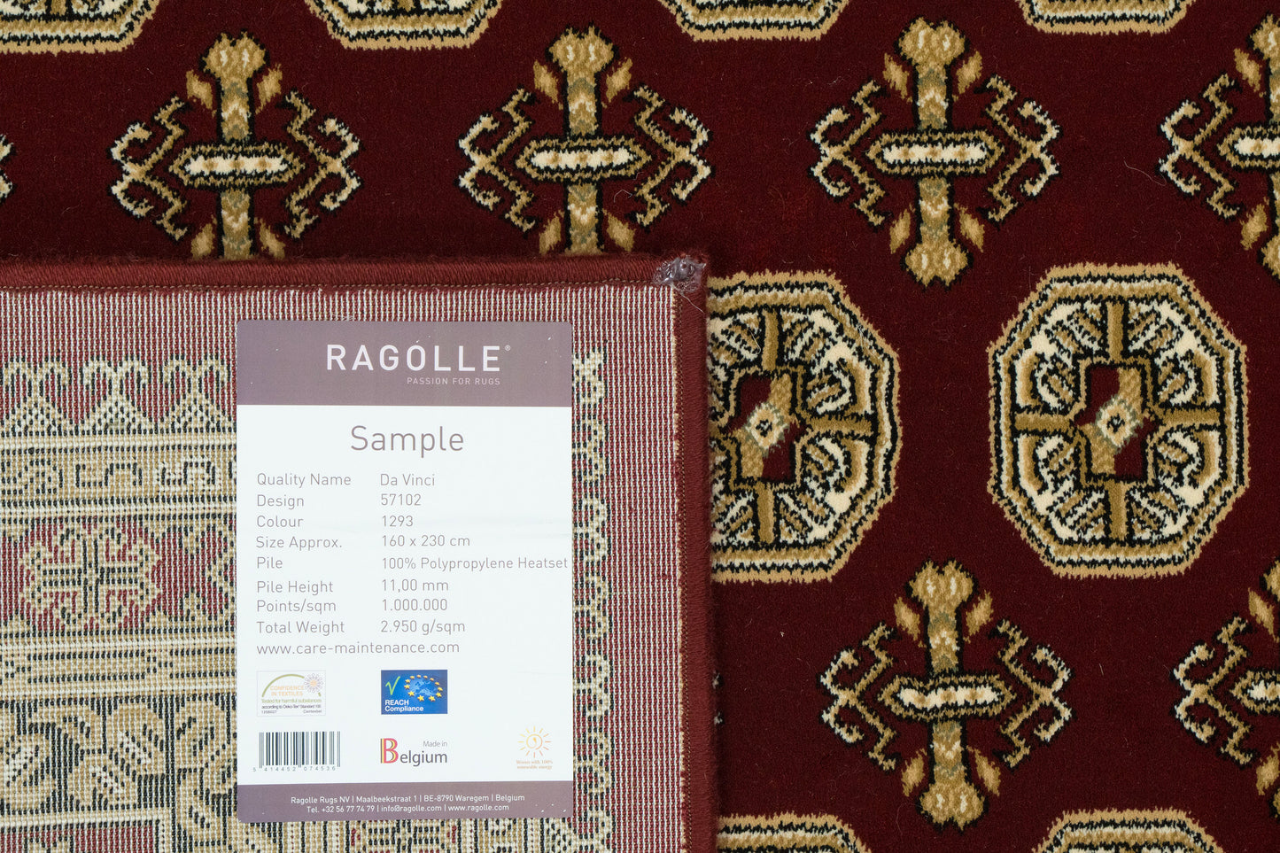 Ancient Garden 57102-1293 Red/Beige Area Rug