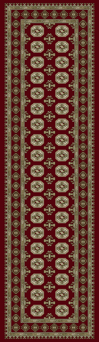Ancient Garden 57102-1293 Red/Beige Area Rug