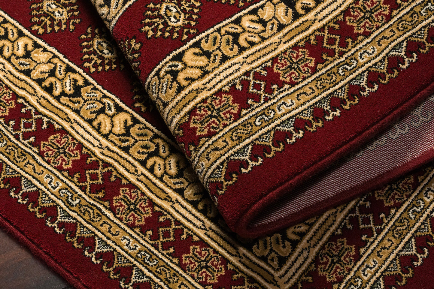 Ancient Garden 57102-1293 Red/Beige Area Rug