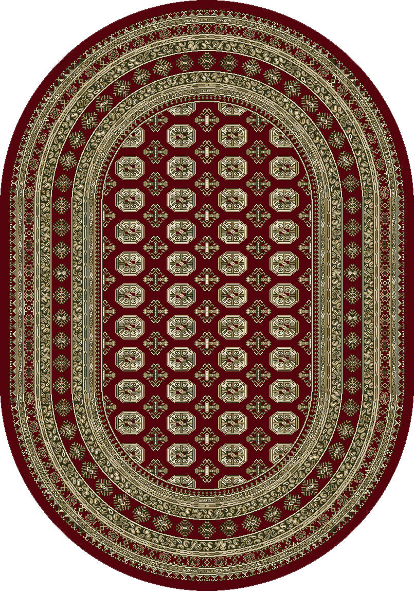 Ancient Garden 57102-1293 Red/Beige Area Rug