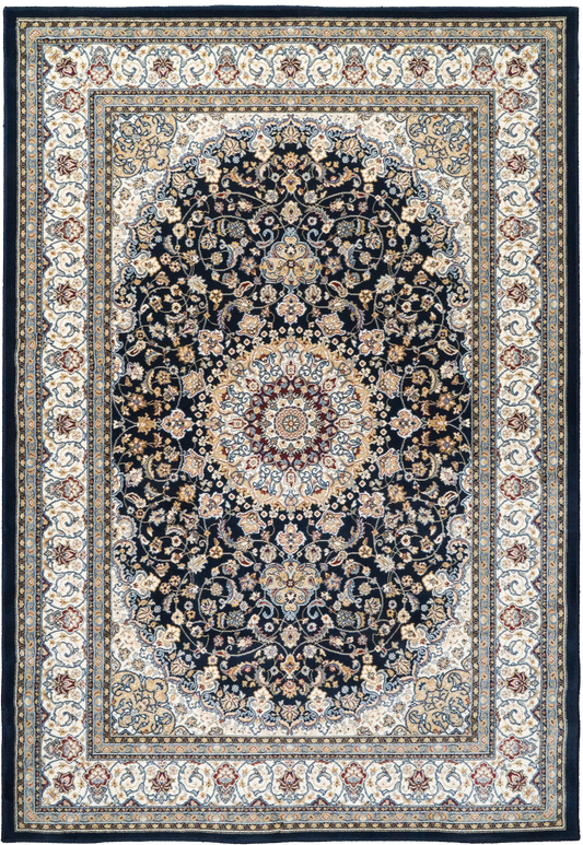 Ancient Garden 57119-3434 Blue/Ivory Area Rug