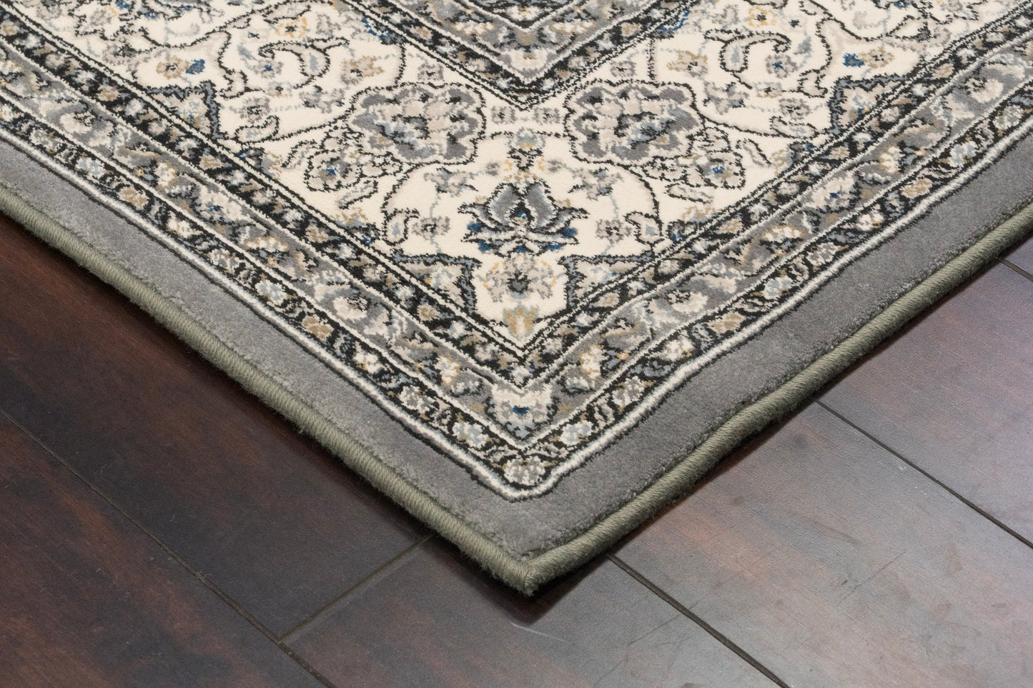 Ancient Garden 57119-5666 Grey/Cream Area Rug