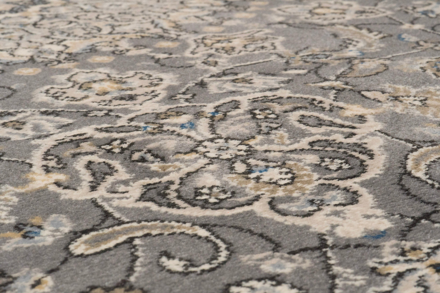 Ancient Garden 57119-5666 Grey/Cream Area Rug