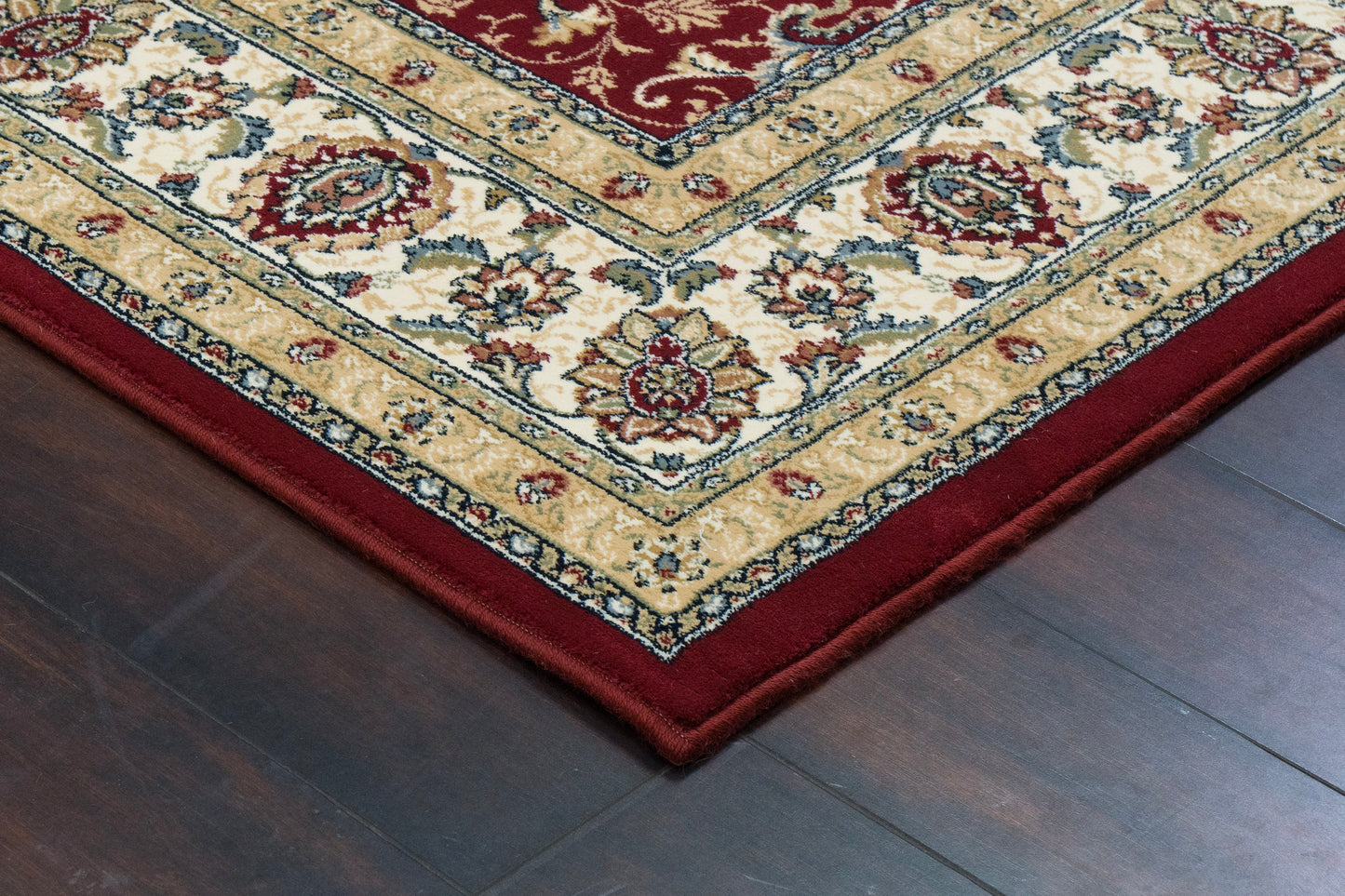 Ancient Garden 57120-1464 Red/Ivory Area Rug