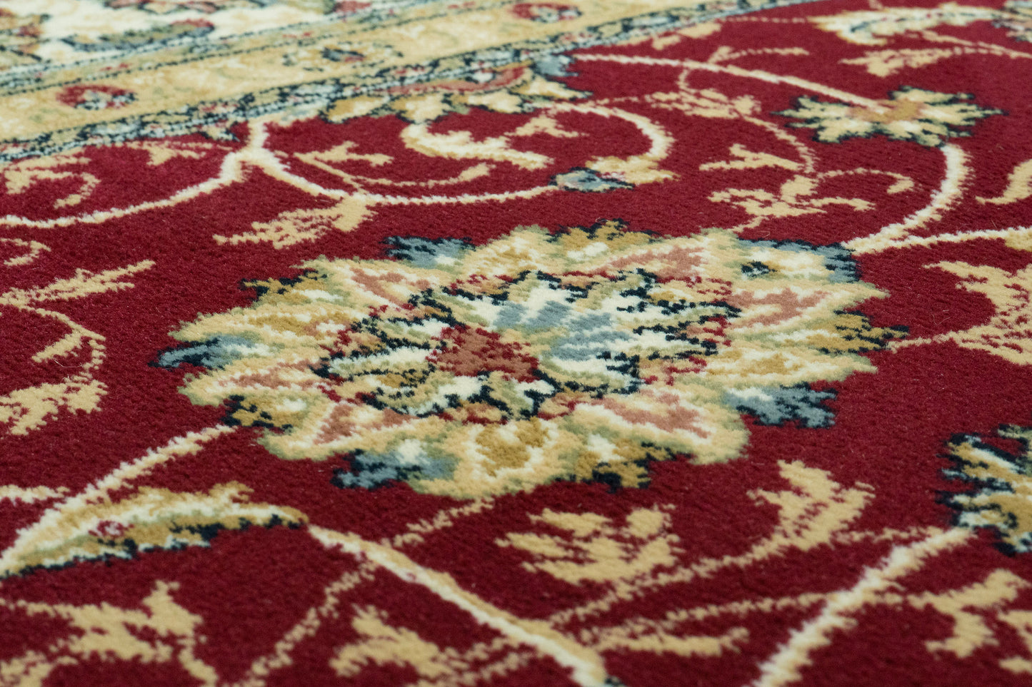 Ancient Garden 57120-1464 Red/Ivory Area Rug