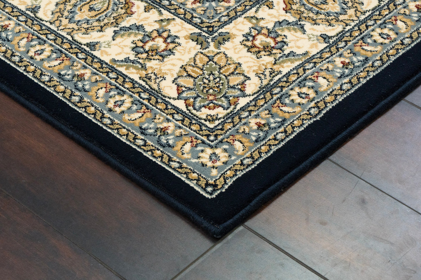Ancient Garden 57120-3464 Blue/Ivory Area Rug
