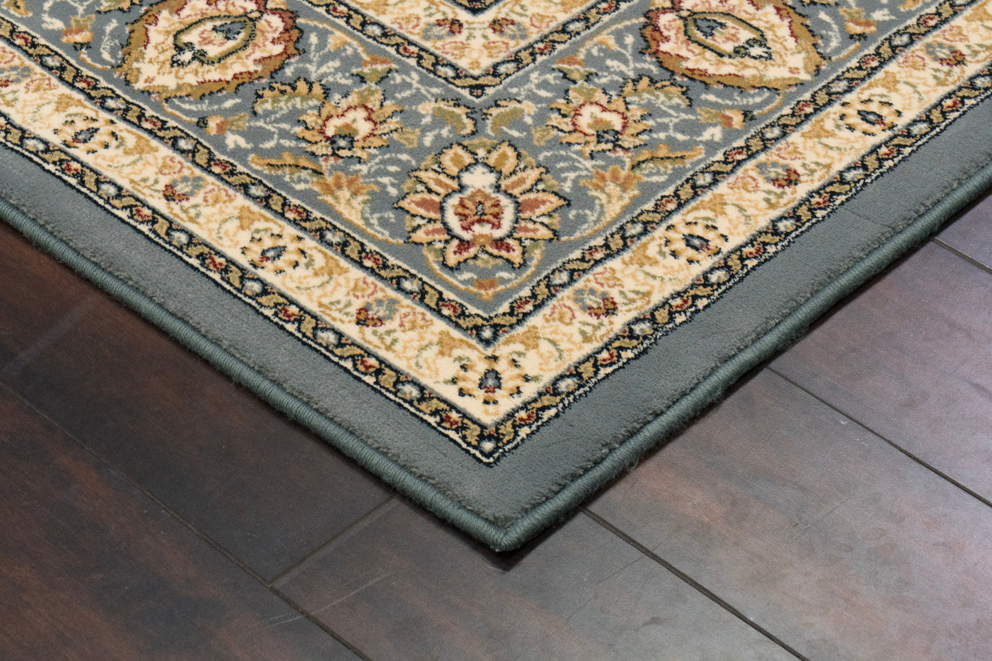 Ancient Garden 57120-6454 Ivory/Light Blue Area Rug