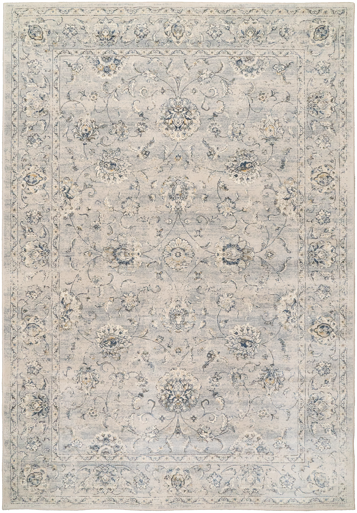 Ancient Garden 57126-9696 Silver/Grey Area Rug