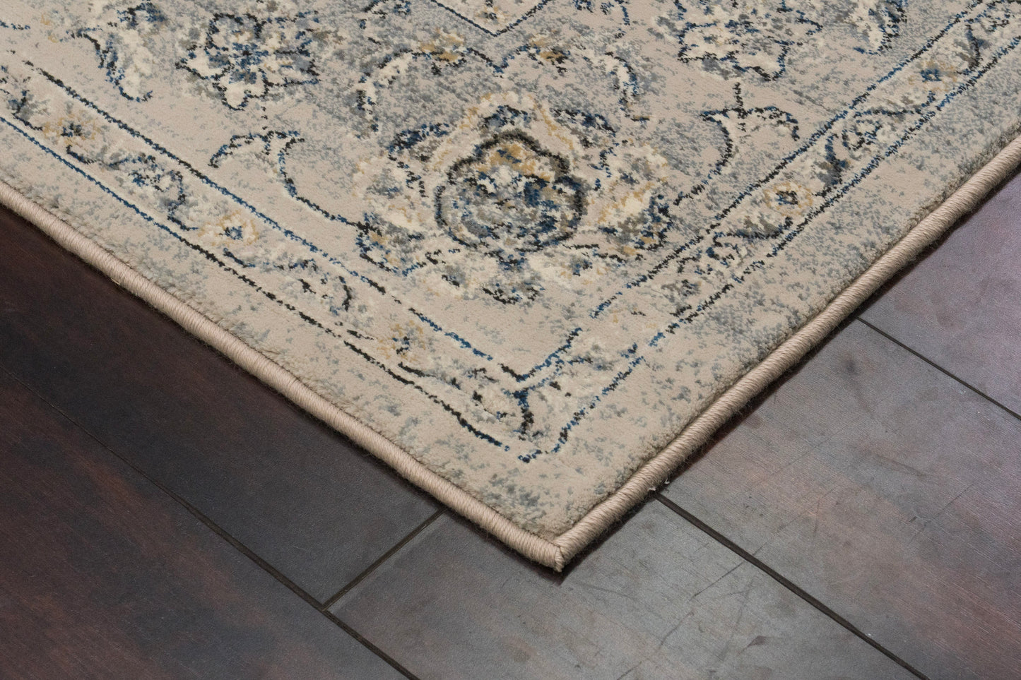 Ancient Garden 57126-9696 Silver/Grey Area Rug