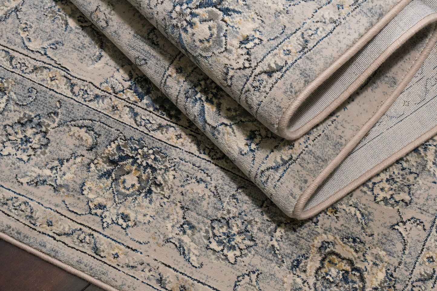 Ancient Garden 57126-9696 Silver/Grey Area Rug
