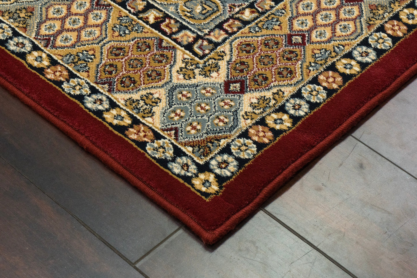 Ancient Garden 57147-1454 Red Area Rug