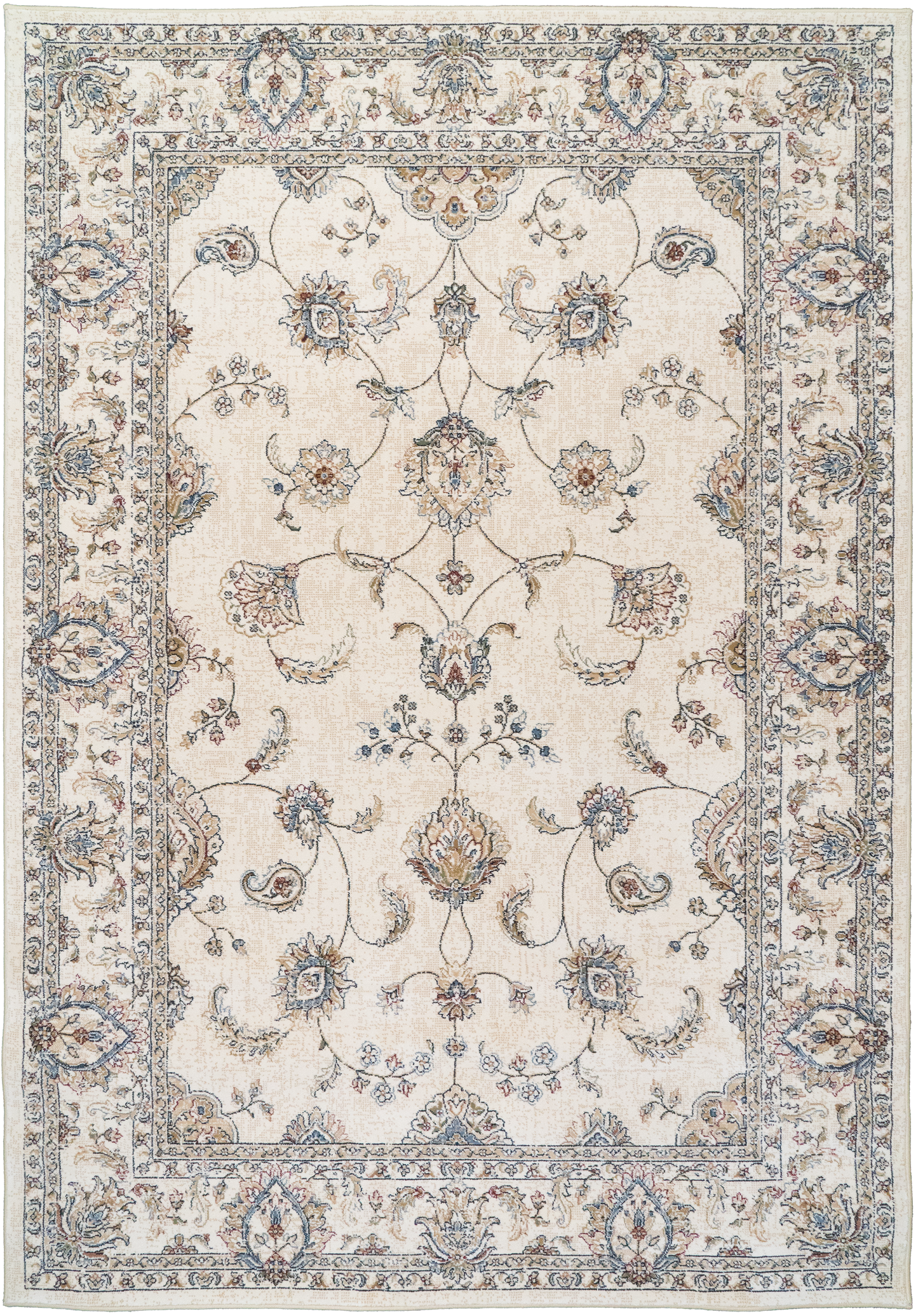 Ancient Garden 57159-6464 Ivory Area Rug