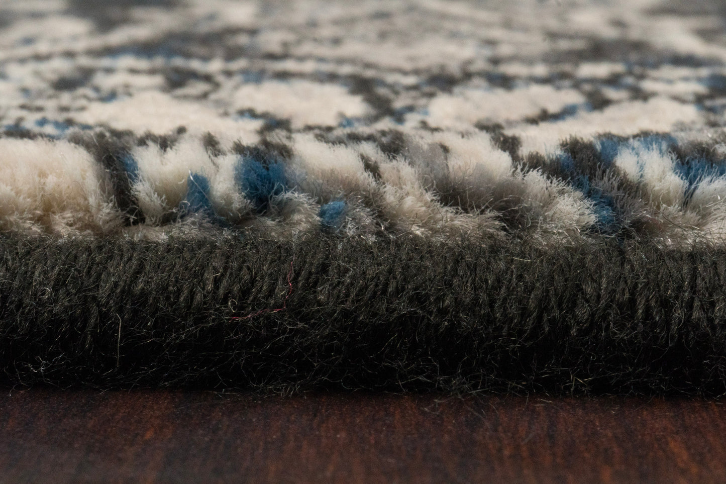 Ancient Garden 57162-3696 Steel Blue Area Rug