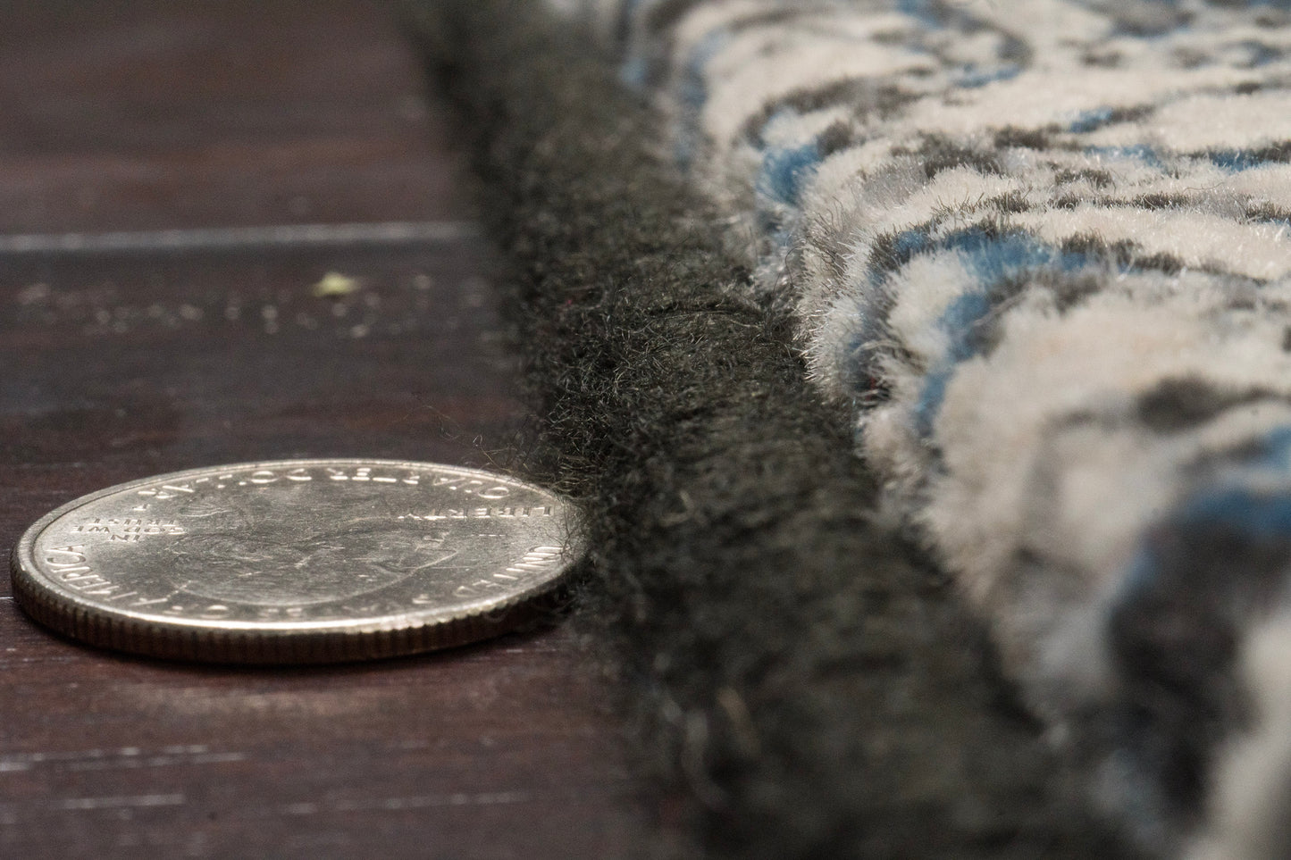 Ancient Garden 57162-3696 Steel Blue Area Rug