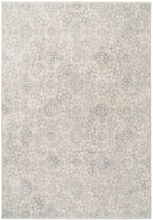Ancient Garden 57162-9646 Silver/Grey Area Rug