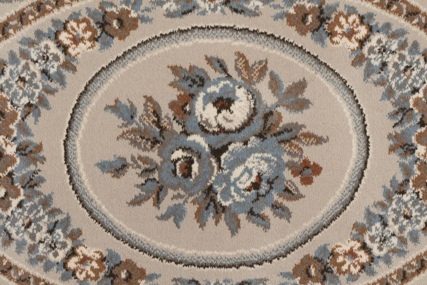 Ancient Garden 57226-3295 Brown/Cream Area Rug