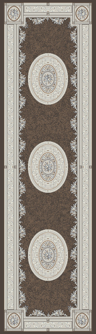 Ancient Garden 57226-3295 Brown/Cream Area Rug