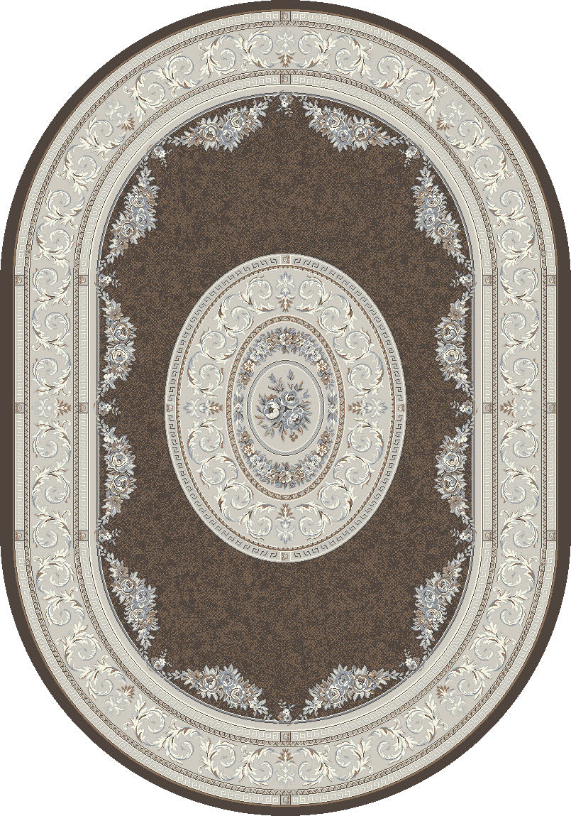 Ancient Garden 57226-3295 Brown/Cream Area Rug