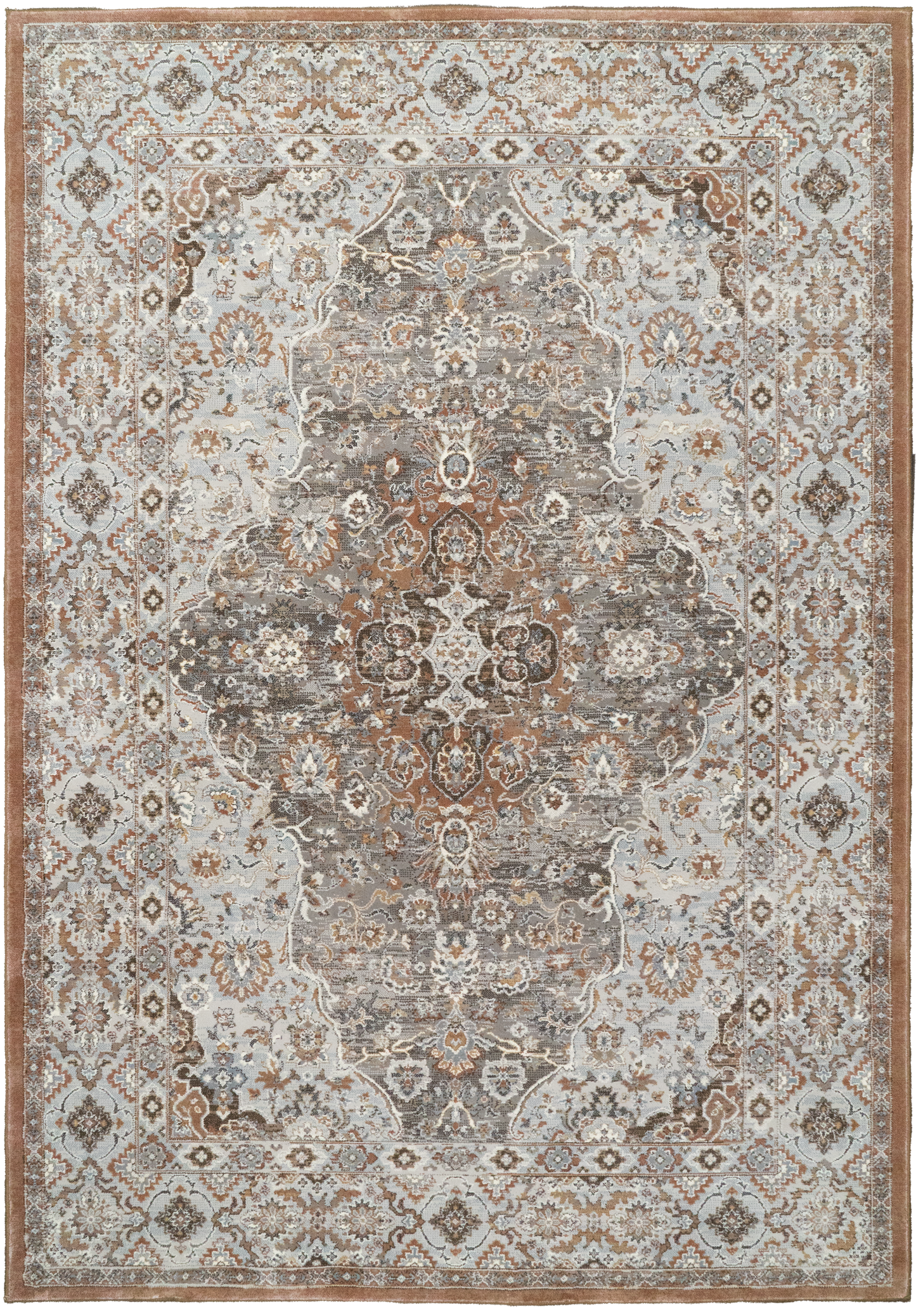 Ancient Garden 57275-9285 Beige/Multi Area Rug