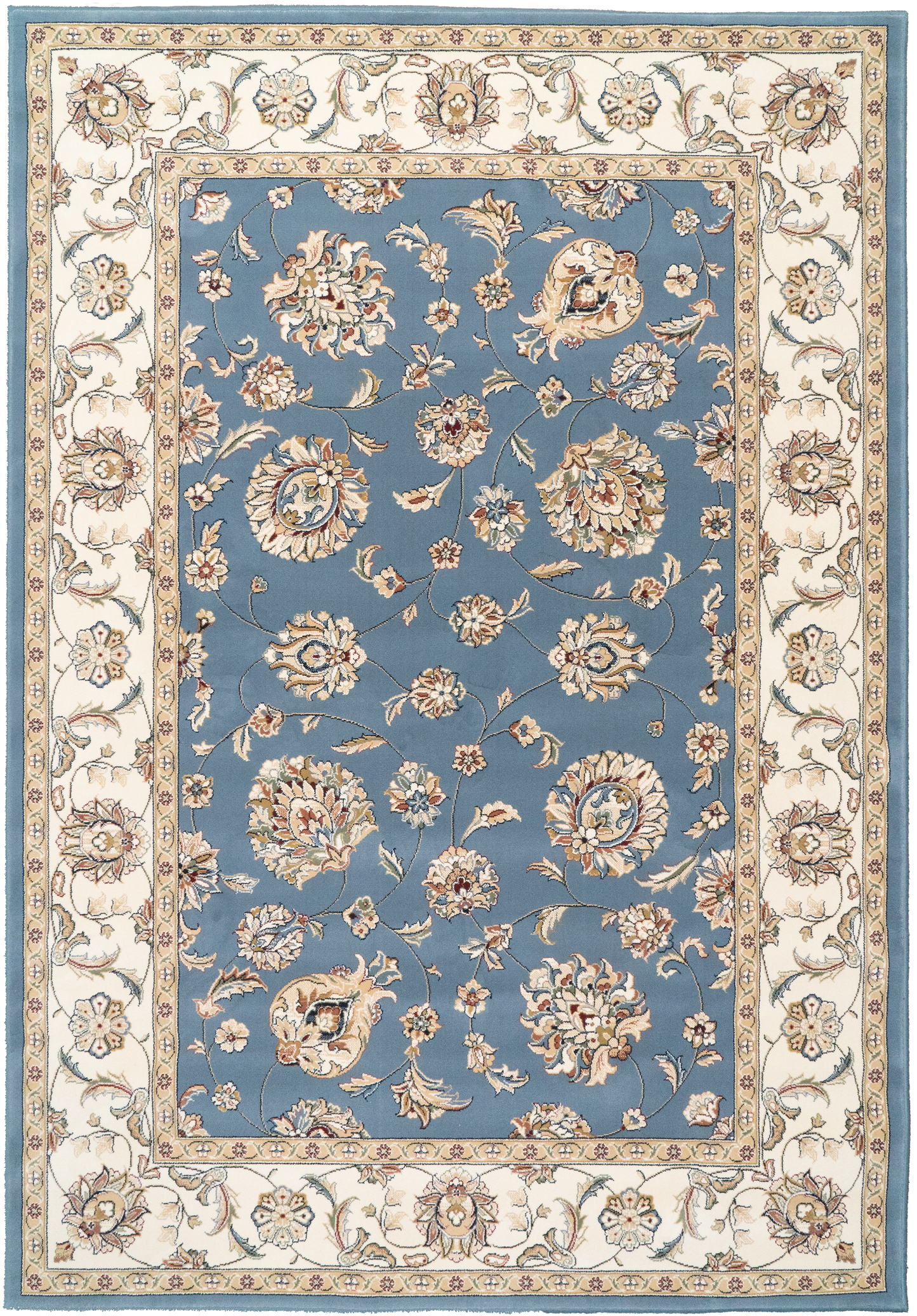 Ancient Garden 57365-5464 Light Blue/Ivory Area Rug