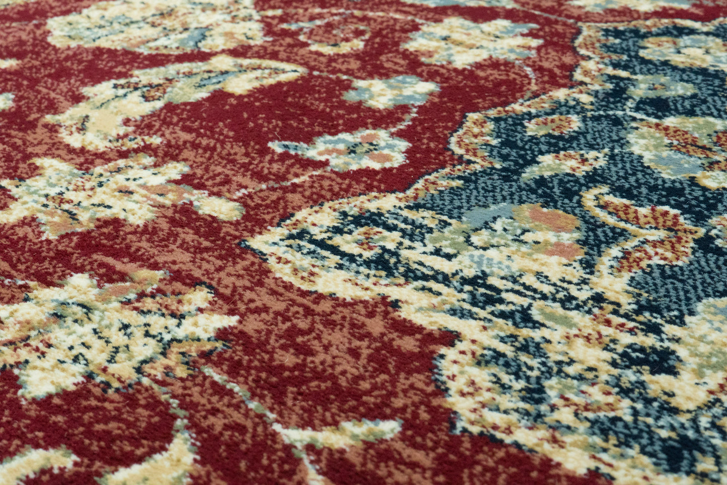 Ancient Garden 57559-1464 Red/Ivory Area Rug