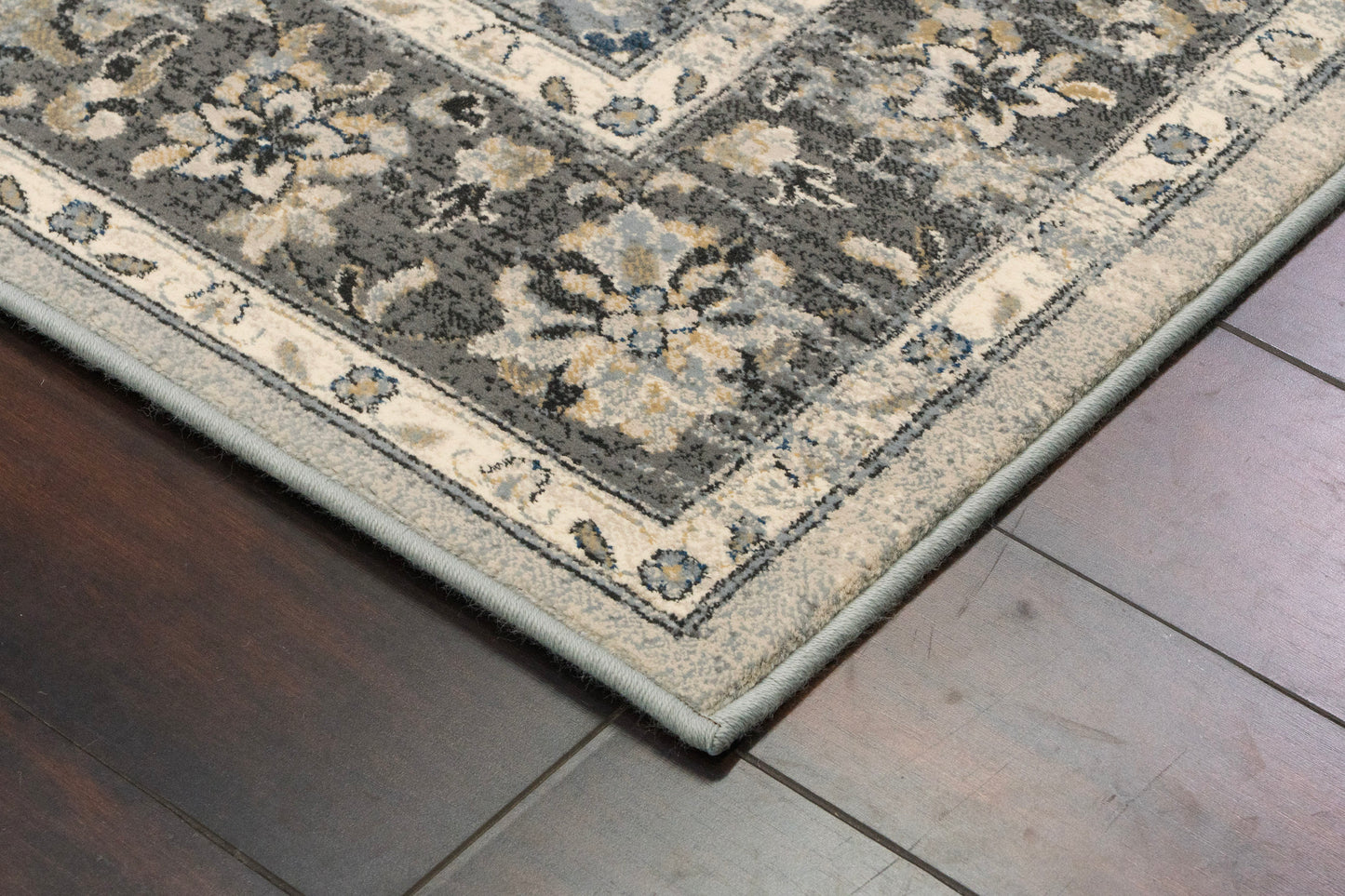 Ancient Garden 57559-9656 Silver/Grey Area Rug