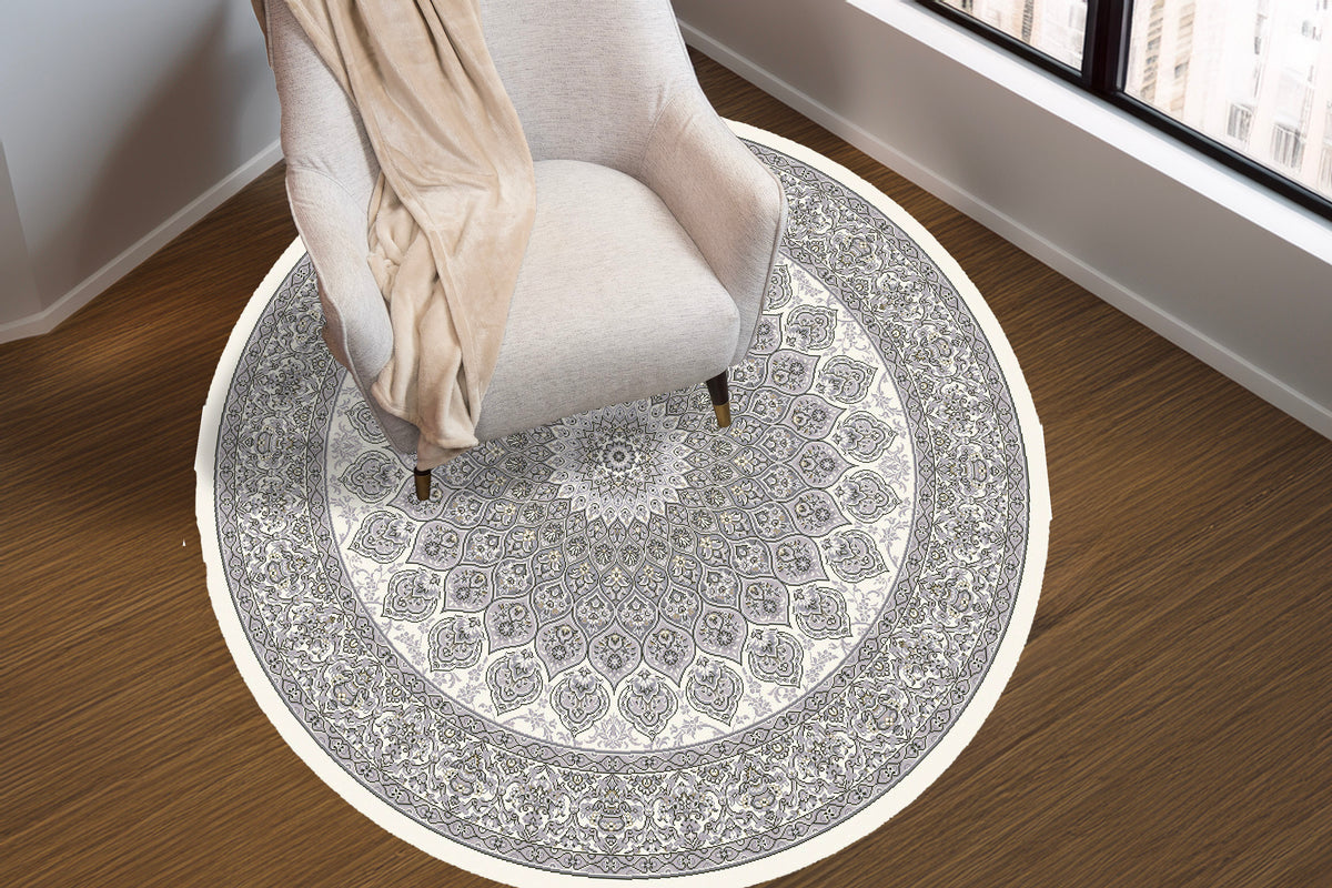Ancient Garden 57090-6666 Cream/Grey Area Rug