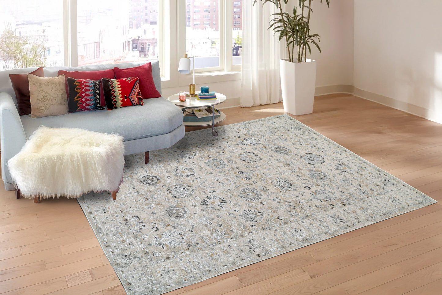 Annalise 7604-180 Cream/Beige Area Rug