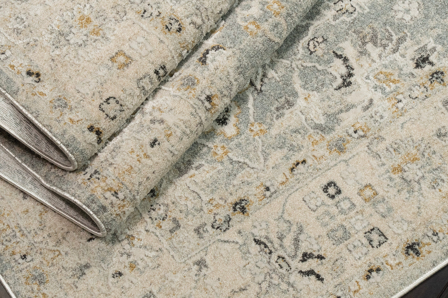 Annalise 7604-580 Blue/Beige Area Rug