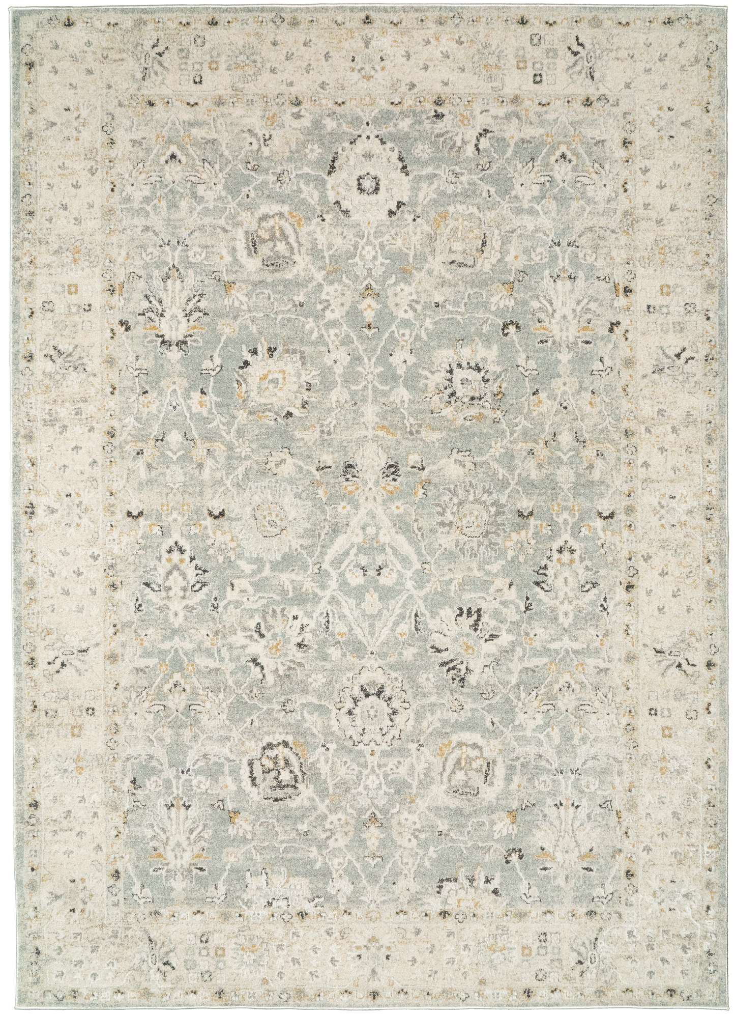 Annalise 7604-580 Blue/Beige Area Rug
