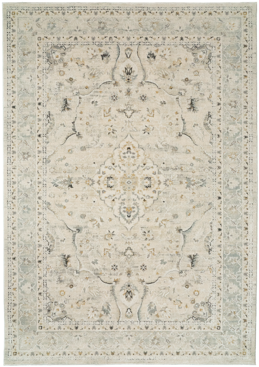Annalise 7605-105 Cream/Blue Area Rug