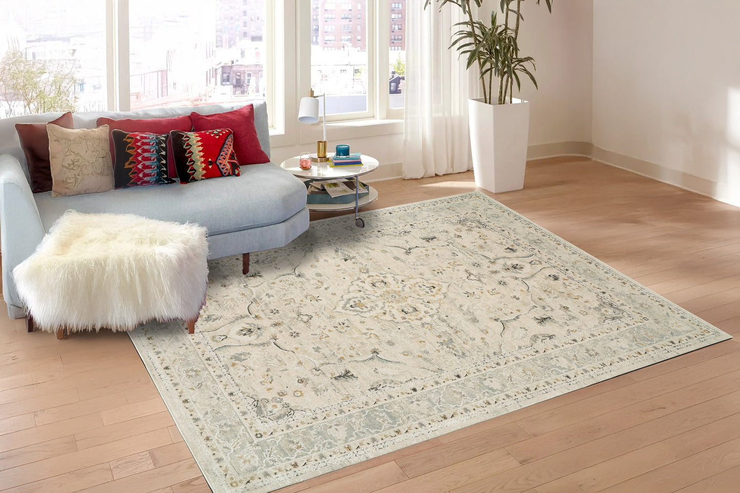 Annalise 7605-810 Beige/Cream Area Rug