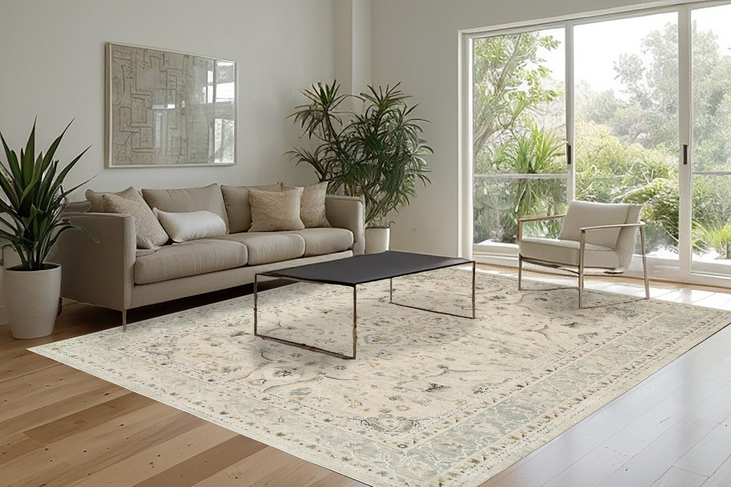 Annalise 7605-810 Beige/Cream Area Rug