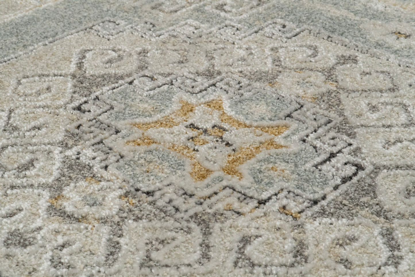 Annalise 7607-581 Blue/Beige/Cream Area Rug