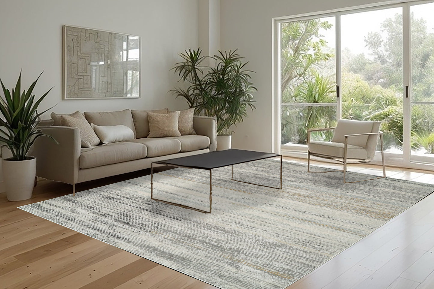 Annalise 7611-989 Grey/Beige/Charcoal Area Rug